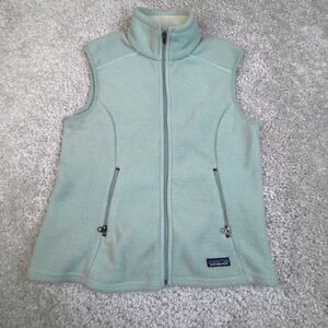 Vintage Patagonia Synchilla Fleece Zip Vest Light Blue